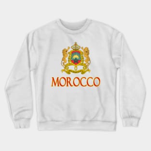 Morocco - Moroccan Coat of Arms Design Crewneck Sweatshirt